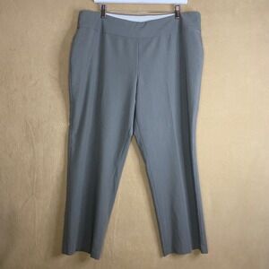 Investments Petites Gray Straight Leg Dress Pants Women's Size 16P Petite EUC